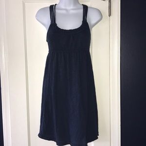 Aeropostale Navy Blue Strappy Wooden Beads Dress